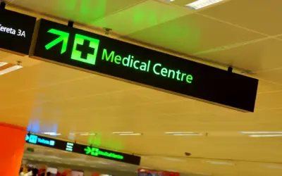 Flughafen Wien: Wo holt man einen Patienten ab?