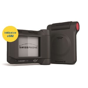 Pager Swissphone s.QUAD C55 Hybrid POCSAG+LTE inkl. GPS mit Notruftaste für Alleinarbeiter